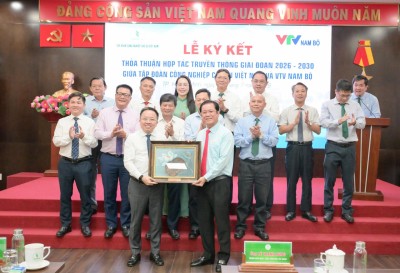 VRG và VTV Nam Bộ ký kết hợp tác truyền thông giai đoạn 2026 – 2030